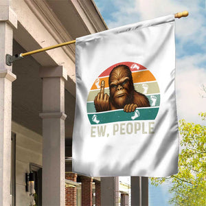 Bigfoot Lover Garden Flag Funny Ew People Retro Sunset Design TS12 Print Your Wear