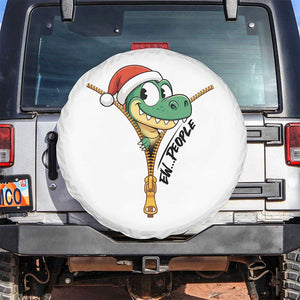 Funny Christmas Dinosaur Spare Tire Cover Ew People Xmas Gift TS12 No hole White Print Your Wear