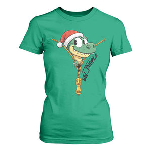 Funny Christmas Dinosaur T Shirt For Women Ew People Xmas Gift TS12 Irish Green Print Your Wear