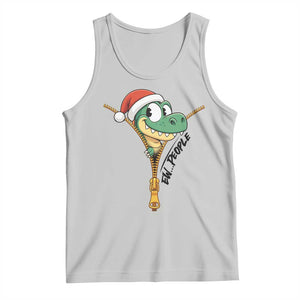 Funny Christmas Dinosaur Tank Top Ew People Xmas Gift TS12 Ash Print Your Wear