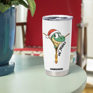 Funny Christmas Dinosaur Tumbler Cup Ew People Xmas Gift TS12 Print Your Wear