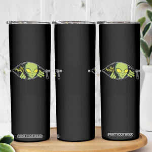 Funny Alien Skinny Tumbler Ew People Hater Quote TS12 Print Your Wear