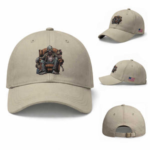 Funny #1 Dad Zombie Horror Baseball Cap Halloween Family Father Gift