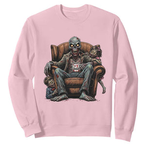Funny #1 Dad Zombie Horror Sweatshirt Halloween Family Father Gift