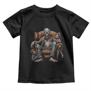 Funny #1 Dad Zombie Horror Toddler T Shirt Halloween Family Father Gift