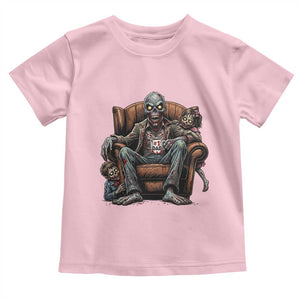 Funny #1 Dad Zombie Horror Toddler T Shirt Halloween Family Father Gift