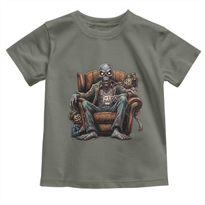 Funny #1 Dad Zombie Horror Toddler T Shirt Halloween Family Father Gift