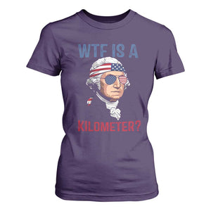 WTF is A Kilometer T Shirt For Women Funny 4th of July Founding Father