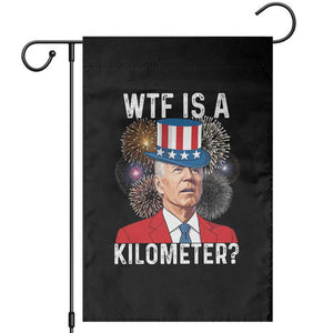 WTF is A Kilometer Garden Flag Funny 4th of July