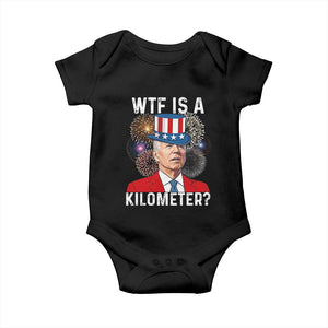 WTF is A Kilometer Baby Onesie Funny 4th of July