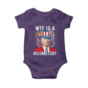 WTF is A Kilometer Baby Onesie Funny 4th of July