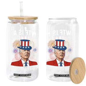 WTF is A Kilometer Glass Can Funny 4th of July