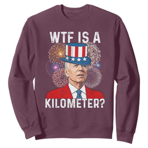 WTF is A Kilometer Sweatshirt Funny 4th of July