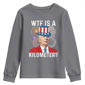 WTF is A Kilometer Youth Sweatshirt Funny 4th of July