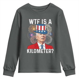 WTF is A Kilometer Youth Sweatshirt Funny 4th of July
