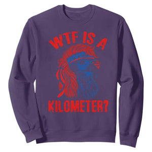 WTF is A Kilometer Sweatshirt Patriotic Eagle 4th of July USA American Flag