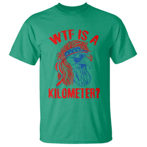 WTF is A Kilometer T Shirt Patriotic Eagle 4th of July USA American Flag