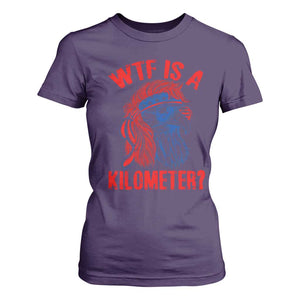 WTF is A Kilometer T Shirt For Women Patriotic Eagle 4th of July USA American Flag