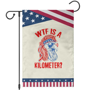 WTF is A Kilometer Patriotic Garden Flag Eagle 4th of July USA American Flag