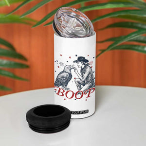 Boop Eagle 4 in 1 Can Cooler Tumbler Western Cowboy Patriotic 4th of July