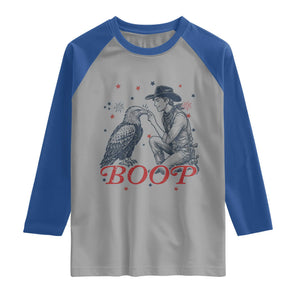 Boop Eagle Raglan Shirt Western Cowboy Patriotic 4th of July