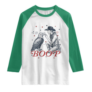 Boop Eagle Raglan Shirt Western Cowboy Patriotic 4th of July