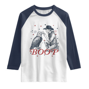 Boop Eagle Raglan Shirt Western Cowboy Patriotic 4th of July