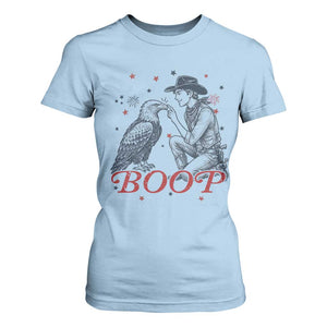 Boop Eagle T Shirt For Women Western Cowboy Patriotic 4th of July