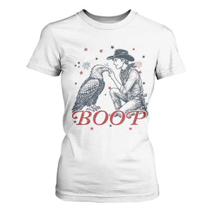 Boop Eagle T Shirt For Women Western Cowboy Patriotic 4th of July
