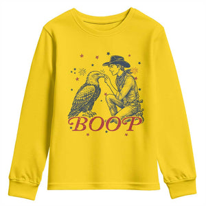 Boop Eagle Youth Sweatshirt Western Cowboy Patriotic 4th of July