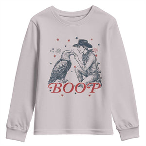 Boop Eagle Youth Sweatshirt Western Cowboy Patriotic 4th of July