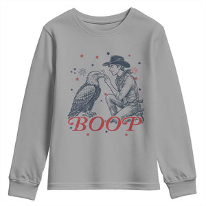 Boop Eagle Youth Sweatshirt Western Cowboy Patriotic 4th of July