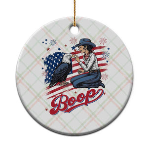 Boop Eagle Ceramic Ornament Western Cowgirl Patriotic USA American 4th of July