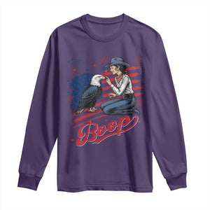 Boop Eagle Long Sleeve Shirt Western Cowgirl Patriotic USA American 4th of July
