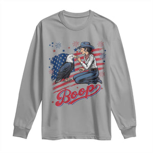 Boop Eagle Long Sleeve Shirt Western Cowgirl Patriotic USA American 4th of July