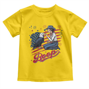 Boop Eagle Toddler T Shirt Western Cowgirl Patriotic USA American 4th of July