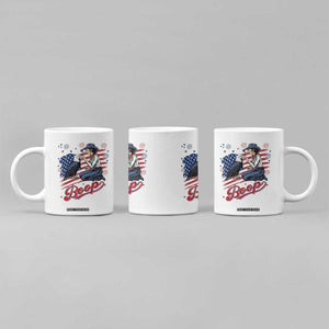 Boop Eagle Coffee Mug Western Cowgirl Patriotic USA American 4th of July