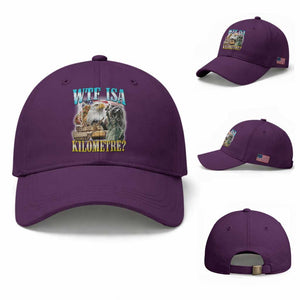WTF is A Kilometer Baseball Cap Funny USA Patriotic Bootleg Meme