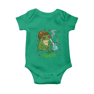 Rippit Frog Baby Onesie Funny 420 Stoner Weed Humor TS14 Irish Green Print Your Wear