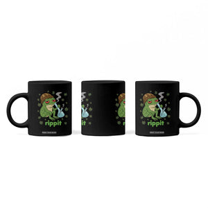 Rippit Frog Coffee Mug Funny 420 Stoner Weed Humor TS14 Print Your Wear