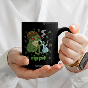 Rippit Frog Coffee Mug Funny 420 Stoner Weed Humor TS14 Print Your Wear