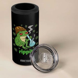 Rippit Frog 4 in 1 Can Cooler Tumbler Funny 420 Stoner Weed Humor TS14 Print Your Wear