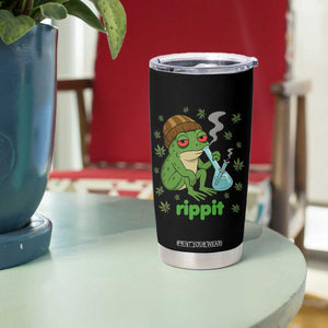 Rippit Frog Tumbler Cup Funny 420 Stoner Weed Humor TS14 Print Your Wear