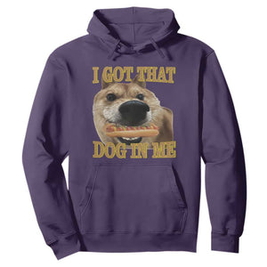 Funny Shiba Inu Dog Meme Hoodie I Got That Dog In Me TS14 Purple Print Your Wear