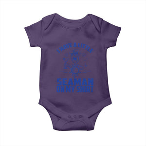 I Have Seaman On My Shirt Baby Onesie Funny Sarcastic Adult Humor TS14 Purple Print Your Wear