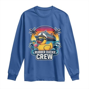 Funny Rubber Duckie Cruise Long Sleeve Shirt TS14 Royal Blue Print Your Wear