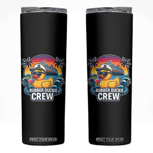 Funny Rubber Duckie Cruise Skinny Tumbler TS14 Black Print Your Wear