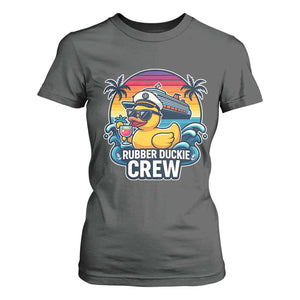 Funny Rubber Duckie Cruise T Shirt For Women TS14 Dark Heather Print Your Wear