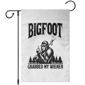 Bigfoot Grabbed My Wiener Garden Flag Funny Sasquatch Camping TS14 White Print Your Wear