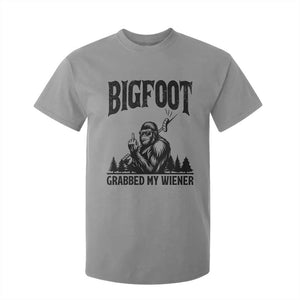 Bigfoot Grabbed My Wiener T Shirt For Kid Funny Sasquatch Camping TS14 Sport Gray Print Your Wear